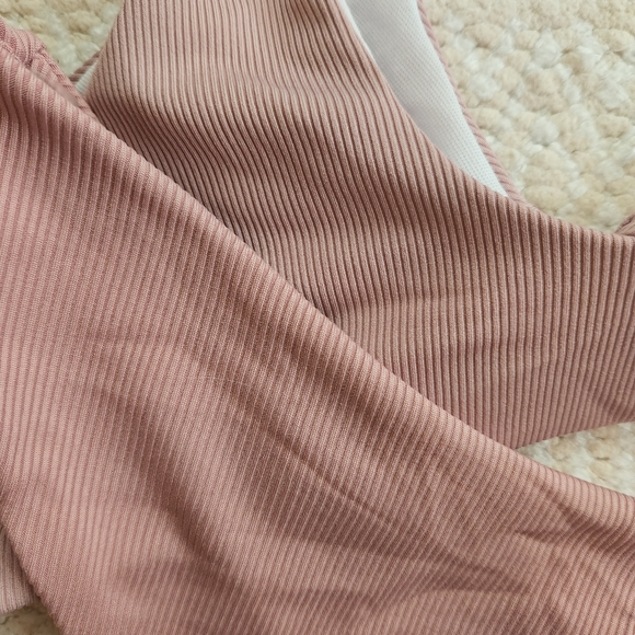 Pink Ribbed Bikini Set - Picture 3 of 3